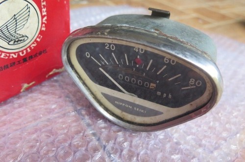 HONDA S90 CS90 CT90 CL90 SPEEDOMETER M.P.H. 37200-028-672 NOS GENUINE NIPPON JP - Picture 6 of 8