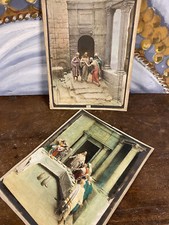 Doménico MASTROIANNI 2x Carton Photo Photographie Ancienne Religion Jesus