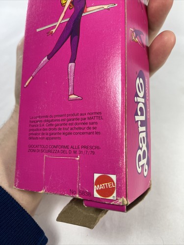 1982 Mattel Super Danse Bilingual Canada Barbie Doll Box Only Empyy #5838 - Picture 14 of 19