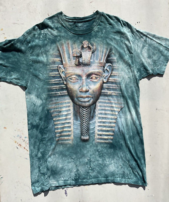 Men's The Mountain T-Shirt Multicolor Pharaoh 2XL USA NAS Egypt Oversized TieDye