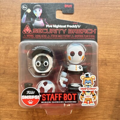 Five Nights at Freddy's Funko Snaps STAFF BOT Security Breach Figure FNAF HTF