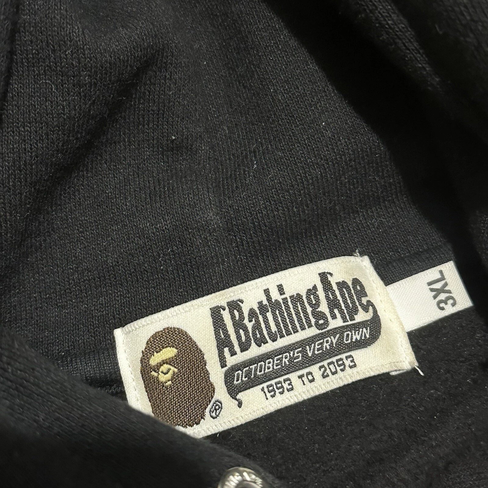 A BATHING APE (BAPE) BAPE X OVO Pullover Felpa con Cappuccio Nero FW20