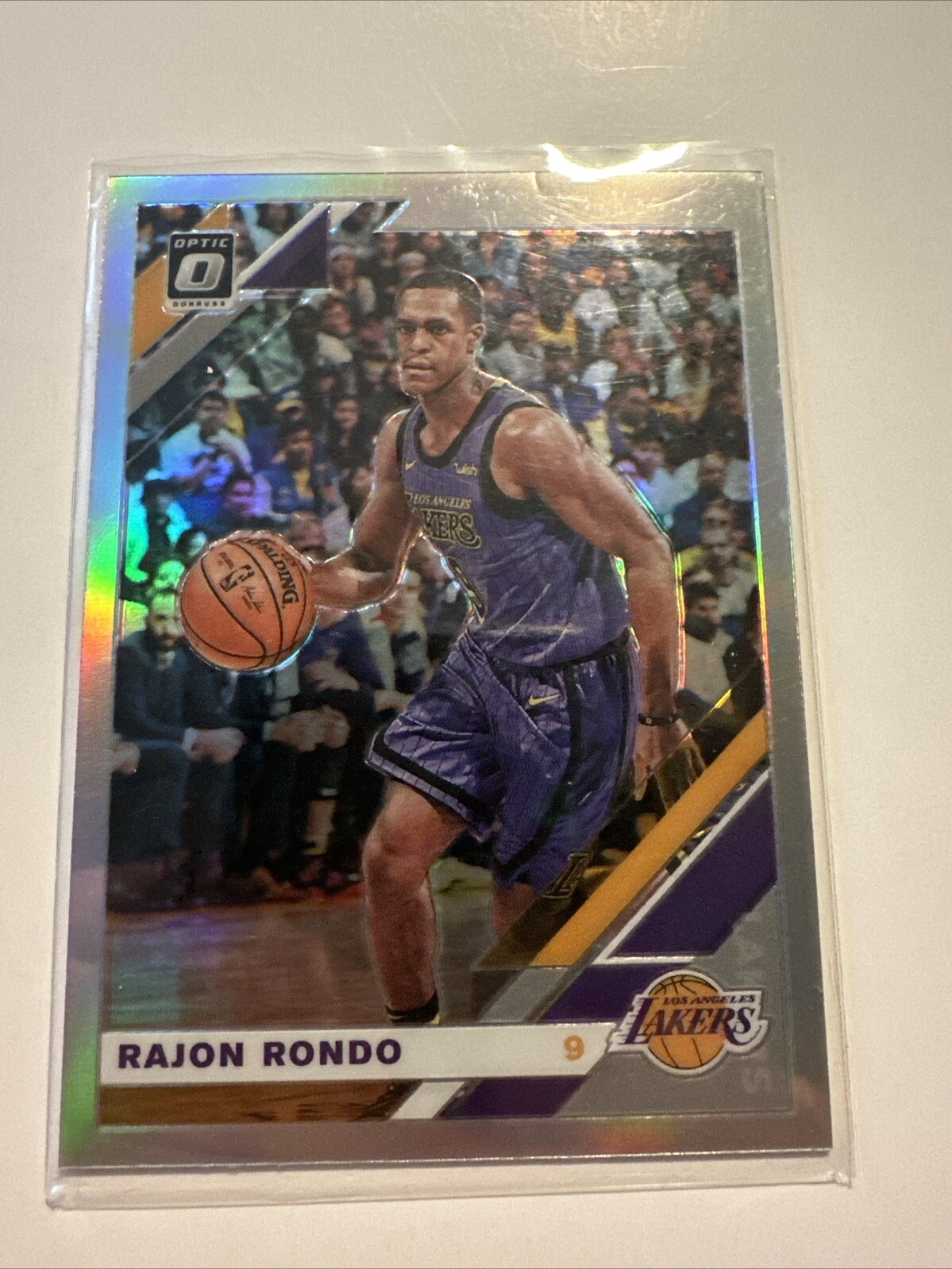 Rajon Rondo 2019-20 Panini Donruss Optic Holo Silver Prizm #100 Lakers