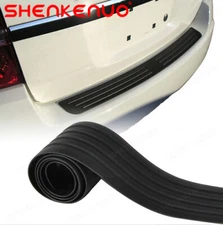 Car Rear Trunk Sill Pad Bumper Protector Guard Rubber Trim Anti-Scratch Cover US