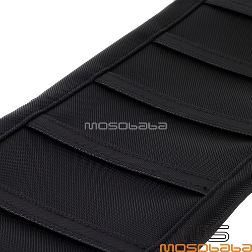 Black Ribbed Gripper Seat Cover For Honda CR125 CR250 CRF150F CRF230F Dirt Bikes - Picture 8 of 9