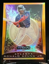 2020 Chronicles Titan Neon Orange #18 Ronald Acuna Jr. Atlanta Braves /17