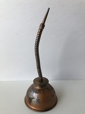 Vintage EAGLE Made In USA Thumb Pump Oil Can Oiler 9.5 Tall