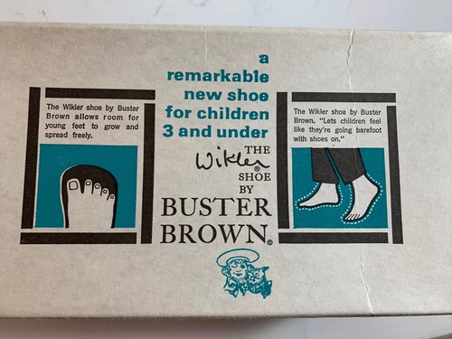 Buster Brown Wikler Shoe Vintage For Infant toddler 4.5E In Original Box (a10) - Picture 5 of 6