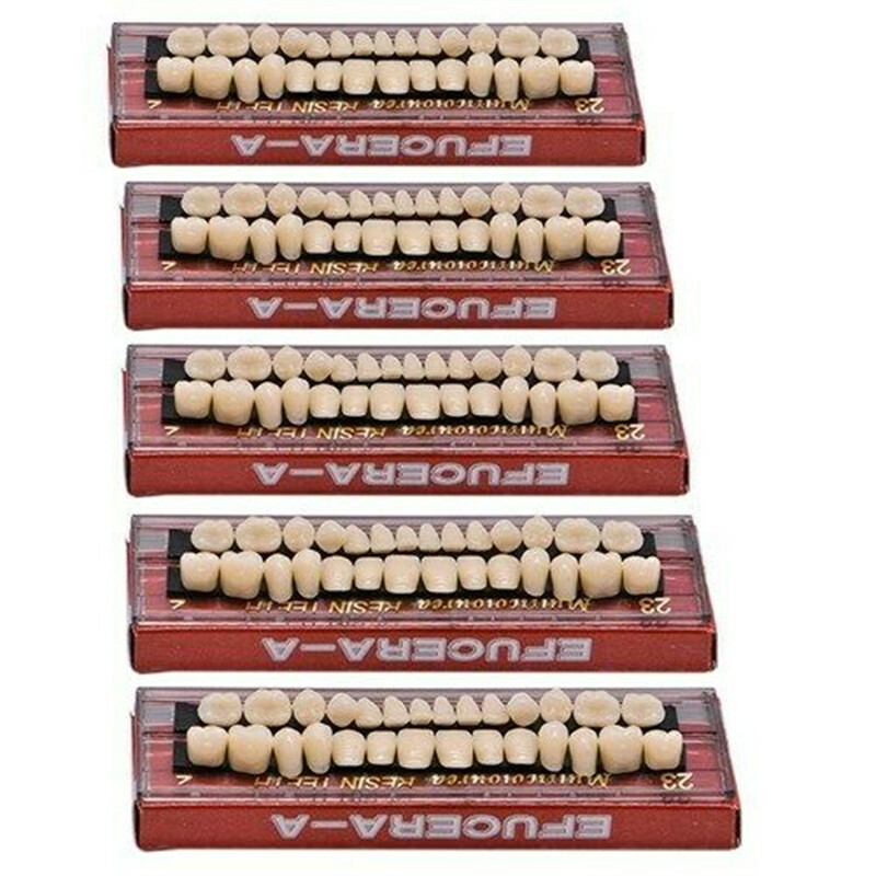 280ps Acrylic Resin Denture 23# A2 Dental Full Set Teeth Upper Lower ...