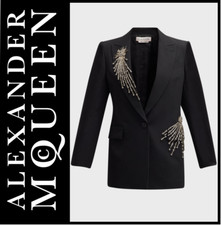 Alexander McQueen Resort 2023 Astral Crystal Embellished Blazer, Medium