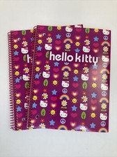 Set Of 2 NEW Hello Kitty 2013 Spiral Notebook 10.5 X 8  80 Sheets SANRIO 2013