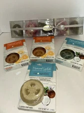 Vintage Floating Candle Set and Natural Loofah Soaps NWOT