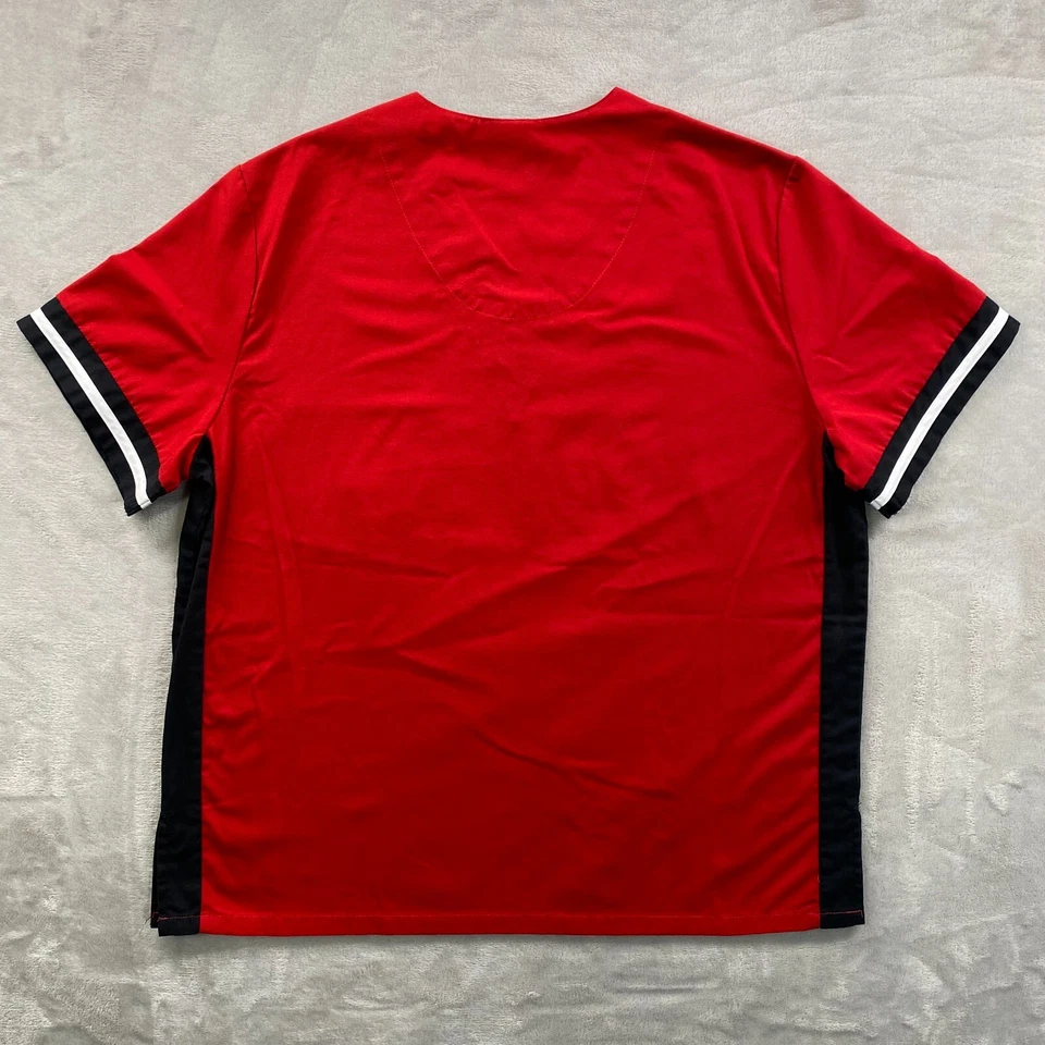 Exfoliantes para mujer Scrub Dudz Nebraska Cornhuskers talla mediana logotipo bolsillo rojo Foto 4 de 4