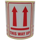 This Way Up Printed Parcel Labels - Postage Stickers - Permanent Self Adhesive