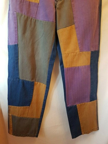 Pantalones de mezclilla Garcons Watanabe Kawakubo Miyake Yamamoto de colección años 90 y2K Patchwork S 33 - Imagen 6 de 9