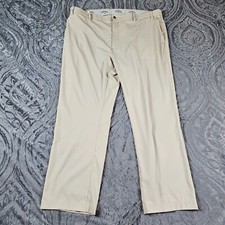 Dockers Pants Mens 36x29 Khaki Beige Chino Pleated Classic Straight Leg Casual