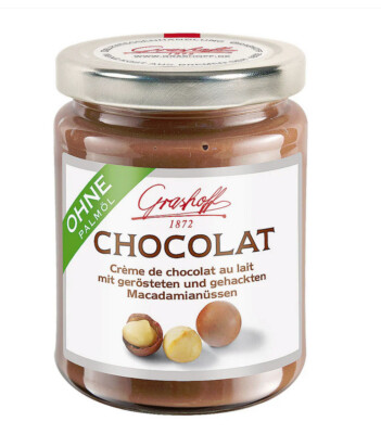 (1kg=23,96 )  Grashoff Milchschokolade Macadamia | Schokoaufstrich | 250 g