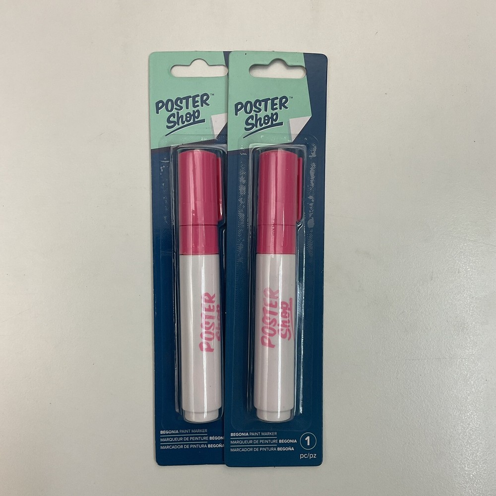 American Crafts Poster Shop Begonia Paint Marker - 2 PACK