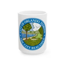 Seal of Orlando Florida - White Coffee Mug