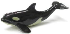 Northern Rose Miniature Porcelain Animal Figure Orca Whale Calf R240
