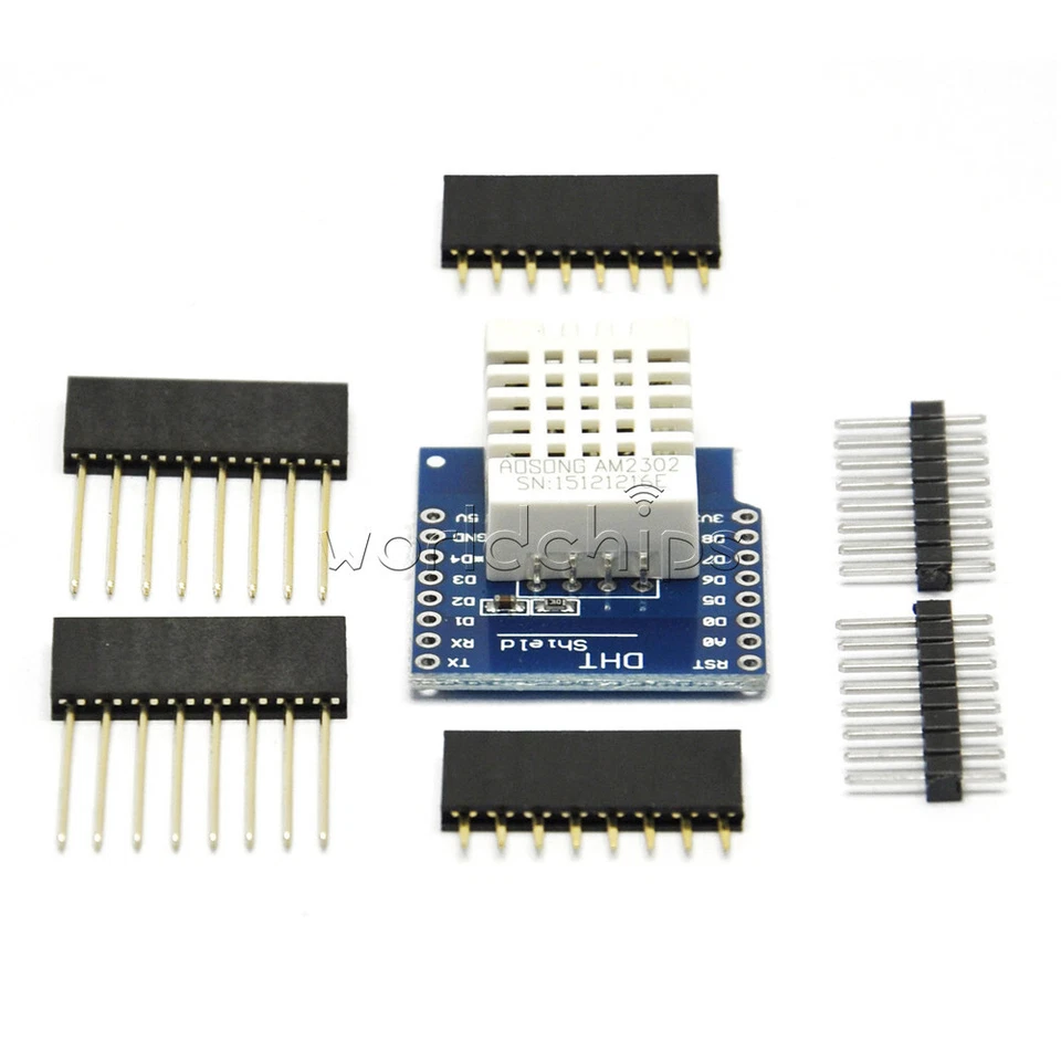 D1 Mini DHT22 AM2302 Shield Board Sensor Temperature  Humidity Module Pin header - Image 3 of 4