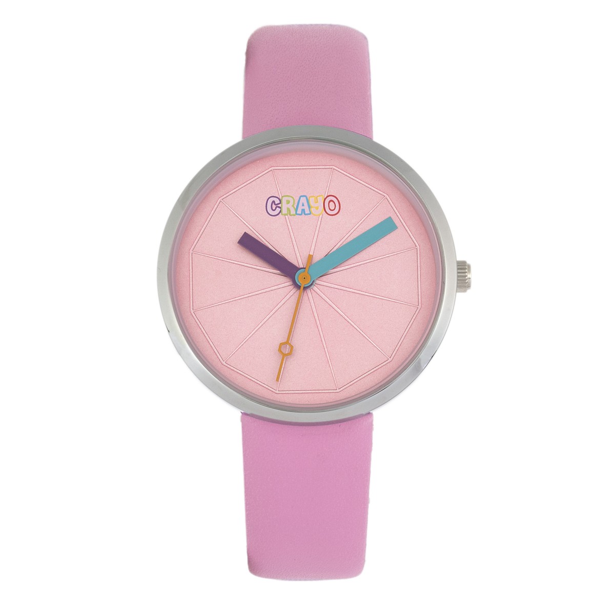 CRAYO Celebration Unisex Pink Watch Crayo Glitter Unisex Watch Hot Pink Band Hot Pink Case  main image 3