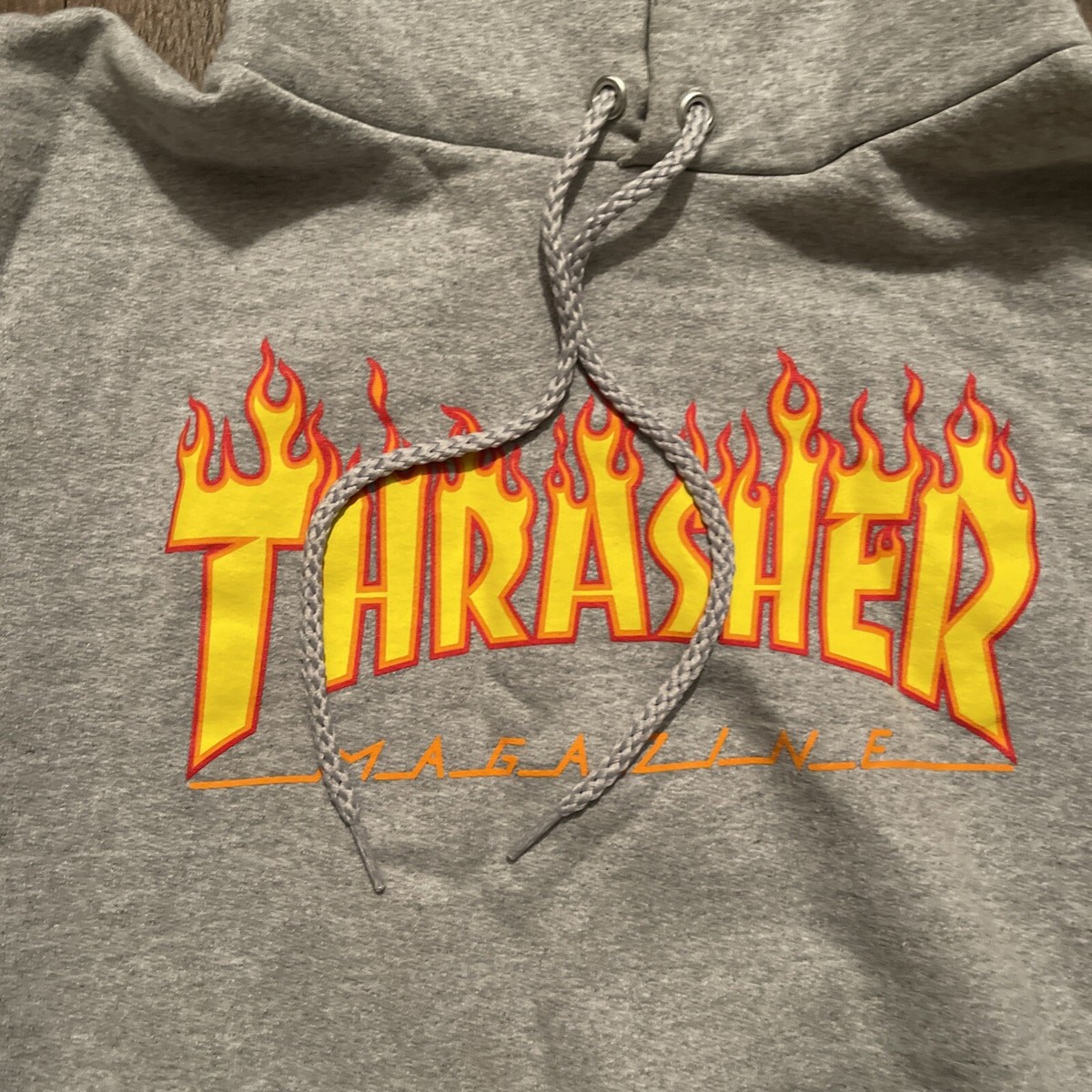 Hoodie Thrasher Magazine Sweatshirt Men's Medium Gray Skate