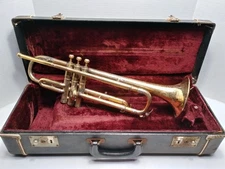 🎺1922 C. G. Conn 16B "Rosebrook" Trumpet Gold Plate RARE 🎺