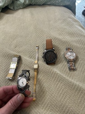 Wristwatch Lot Of 5, 2 Geneva, 1 Narmi, 1 Fmd, & 1 Pulsar