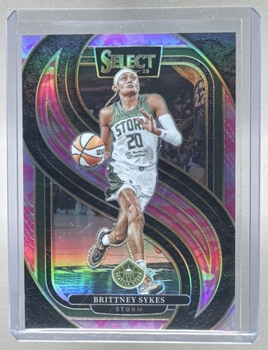Brittney Sykes 2025 Panini WNBA Select #162 Pink Camo Prizm Premier Level /175