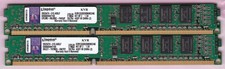 4GB 2x2GB PC3-10600 DDR3-1333 KINGSTON KVR1333D3S8N9K2/4G Low Profile Memory Kit
