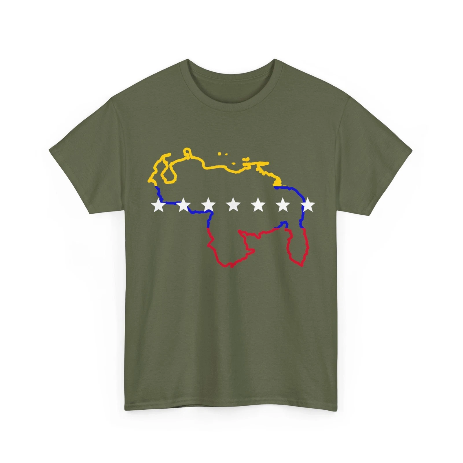 Venezuela map 7 Stars Flag T-Shirt