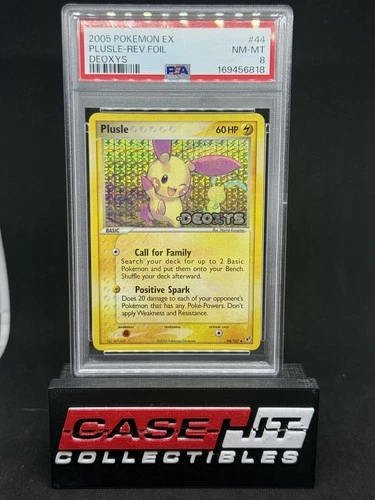 Plusle 44/107 EX Deoxys Reverse Holo PSA 8 Y73