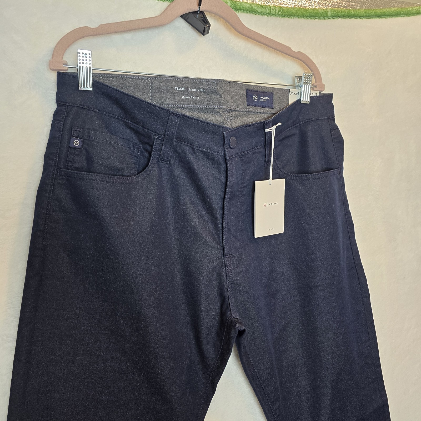 •NWT•  AG Adriano Goldschmied Men's Tellis Modern Slim in Bay Bridge  34x34 $215 thumbnail 5