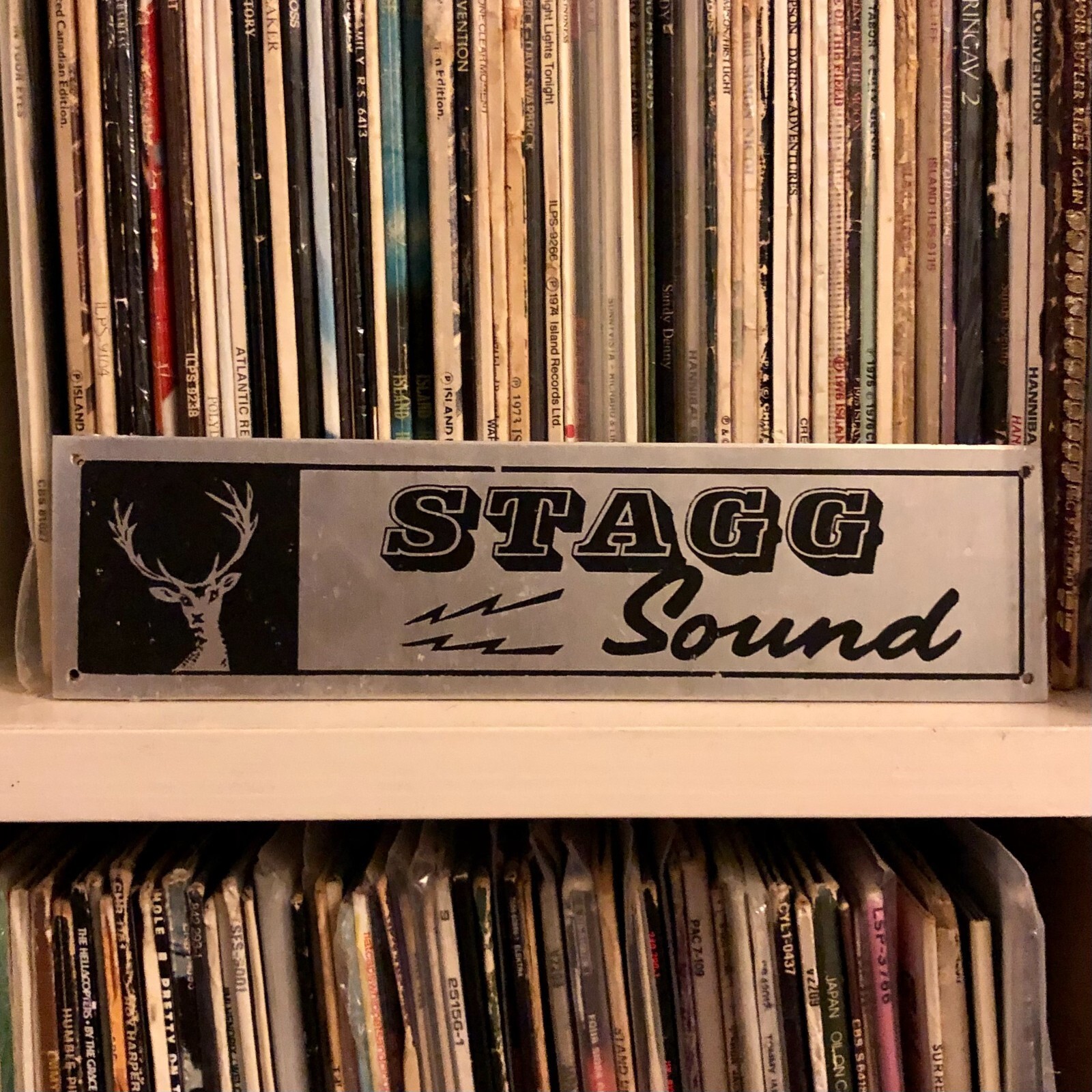 Vintage Seventies STAGG Sound 4x12   /  2x12 Aluminium logo  /  badge  /  emblem 1973