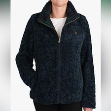 Pendleton Fuzzy Zip Lined Jacket Women s Size Large