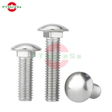 M5 5MM CARRIAGE BOLTS CUP SQUARE DOME SCREWS A2 STAINLESS STEEL DIN 603