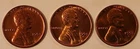 1954 P D S Lincoln Wheat Cent Uncirculated Penny US Coin Lot Of 3