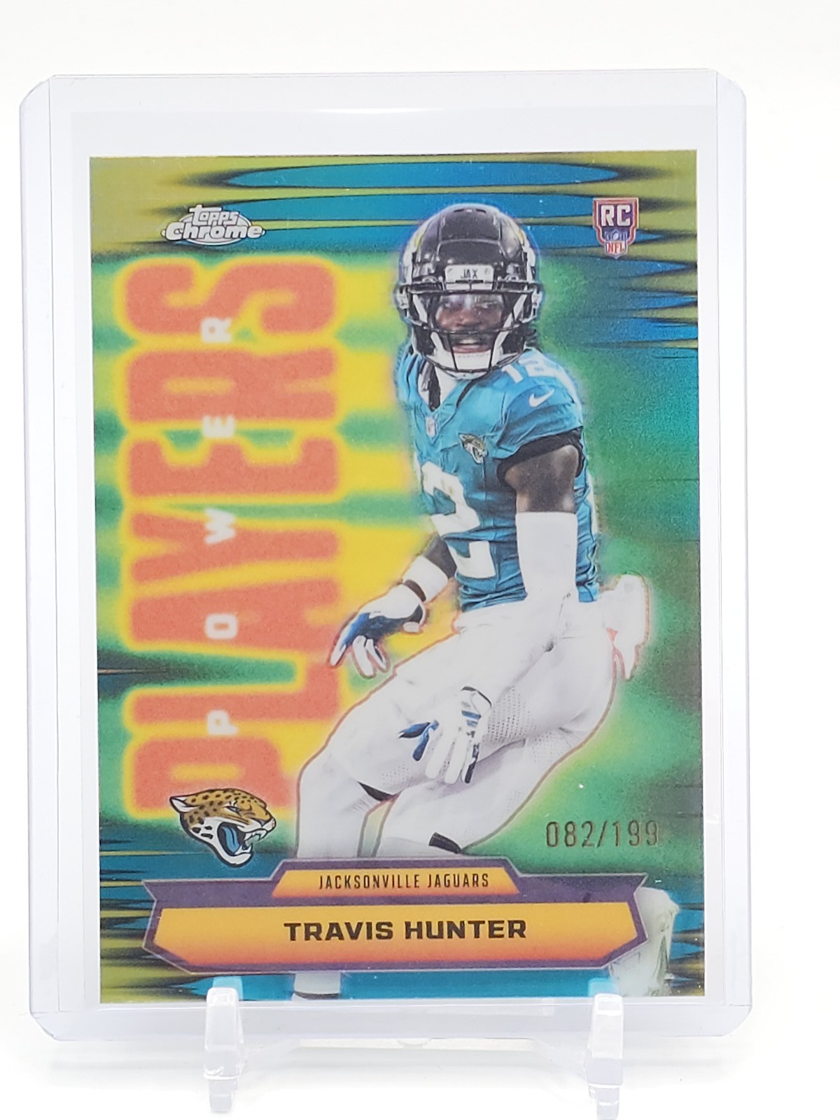 TRAVIS HUNTER 2025 TOPPS CHROME POWER PLAYERS AQUA ROOKIE /199 #PP-29 Q4832