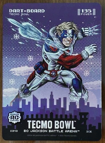 DART-BOARD 2026 Bo Jackson Battle Arena Tecmo Bowl Skyline Ice Foil Jaxson Dart