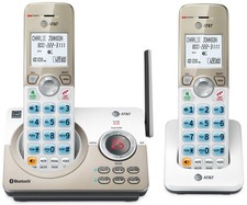 AT T DL72219 DECT 6.0 2-Handset Cordless Phone with Answering System -...
