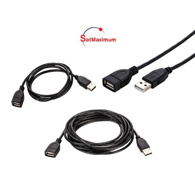 #ad #ad USB 2.0 Extension Cable Black AM to AF Super Speed EXT Cord 3 15ft Multi Pk LOT $431.19