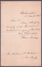 GIDEON WELLES - AUTOGRAPH LETTER SIGNED 03/09/1861