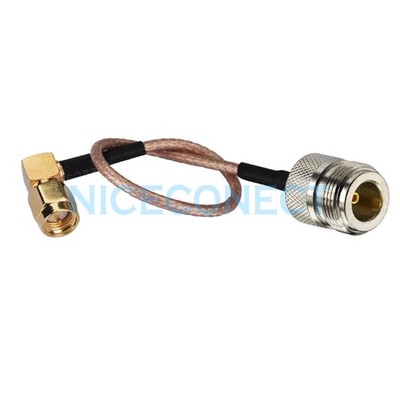 SMA Male Right Angle RA to N Female Jack Pigtail Cable RG316 for Wifi Antenna