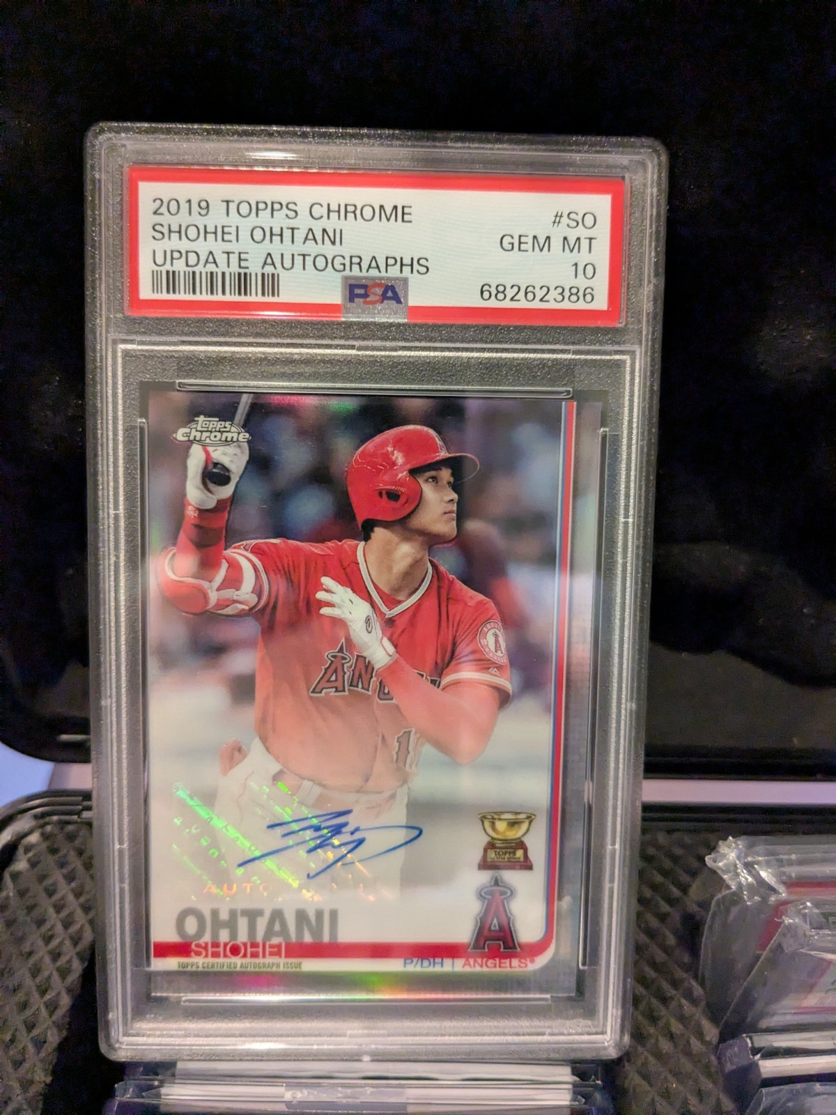 2019 Shohei Ohtani Topps Chrome Update Autographs Rookie Cup PSA 10 POP. 8