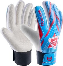 Kids Goalkeeper Gloves, Soccer Gloves with Double Wrist Protection and Non-Sl...