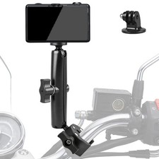 Motorcycle Bike Camera Clamp Mount 1/4" Screw  Adapter for GoPro Insta360 DJI