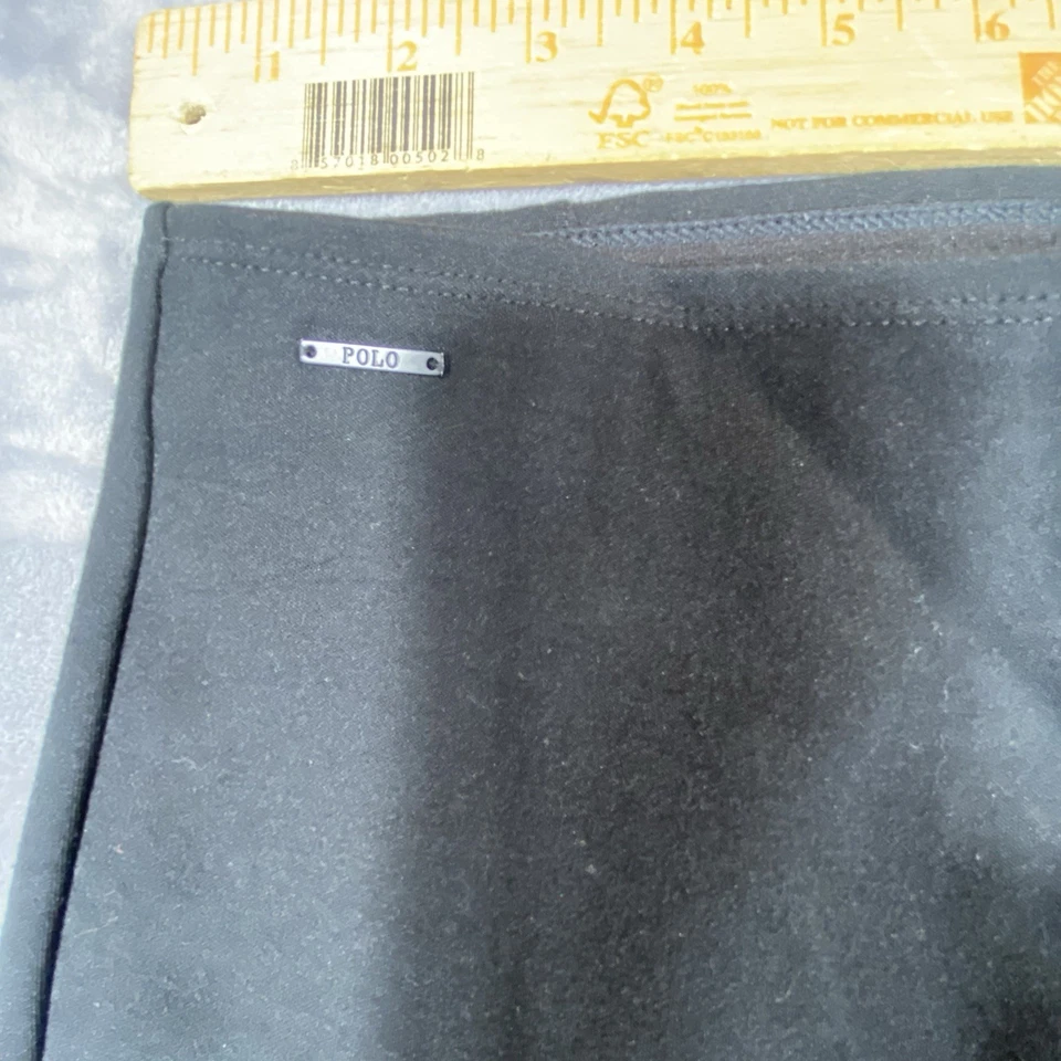 Leggings Polo Ralph Lauren Feminina Pequena Preta Equestre Elástica - Imagem 2 de 4