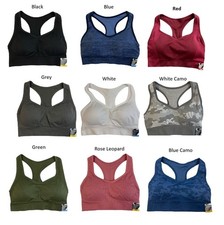 Member's Mark Women's Moisture Wick Seamless Racerback Sports Bra, Med Support