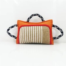 Durable Dog Bite Pillow Tug Toy With 3 Handles Interactive Biting Training Tug